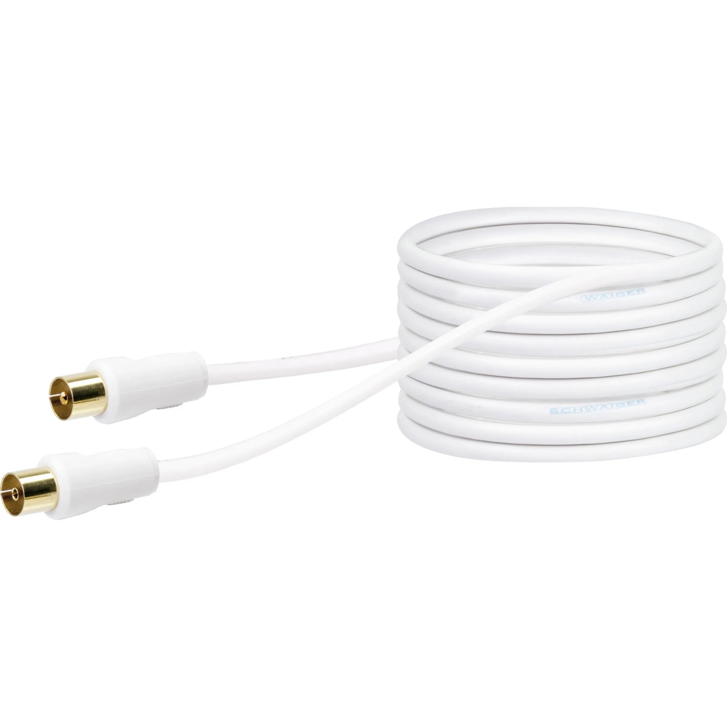 E-shop Schwaiger Anténový kábel 90 dB 20 m biely