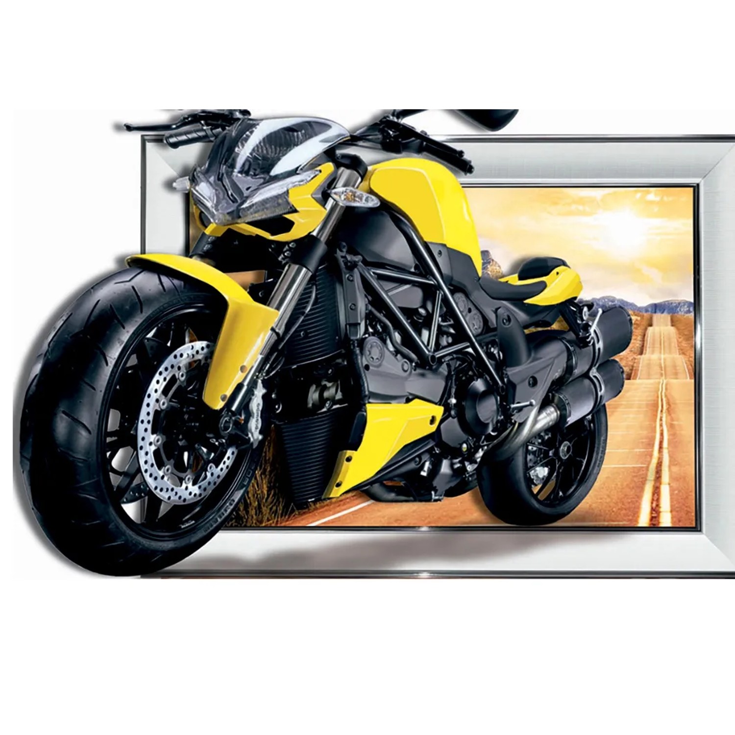 E-shop Bondecor Obraz 3D Motorka 30 x 40 cm