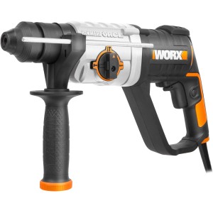 Vŕtacie kladivo Worx 800 W WX339, univerzálny nástroj na vŕtanie a príklepové vŕtanie do betónu a kameňa.