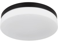 GLOBO Vonkajšie svietidlo VRANOS čierna/opálová E27 60 W pr. 300 x 65 mm