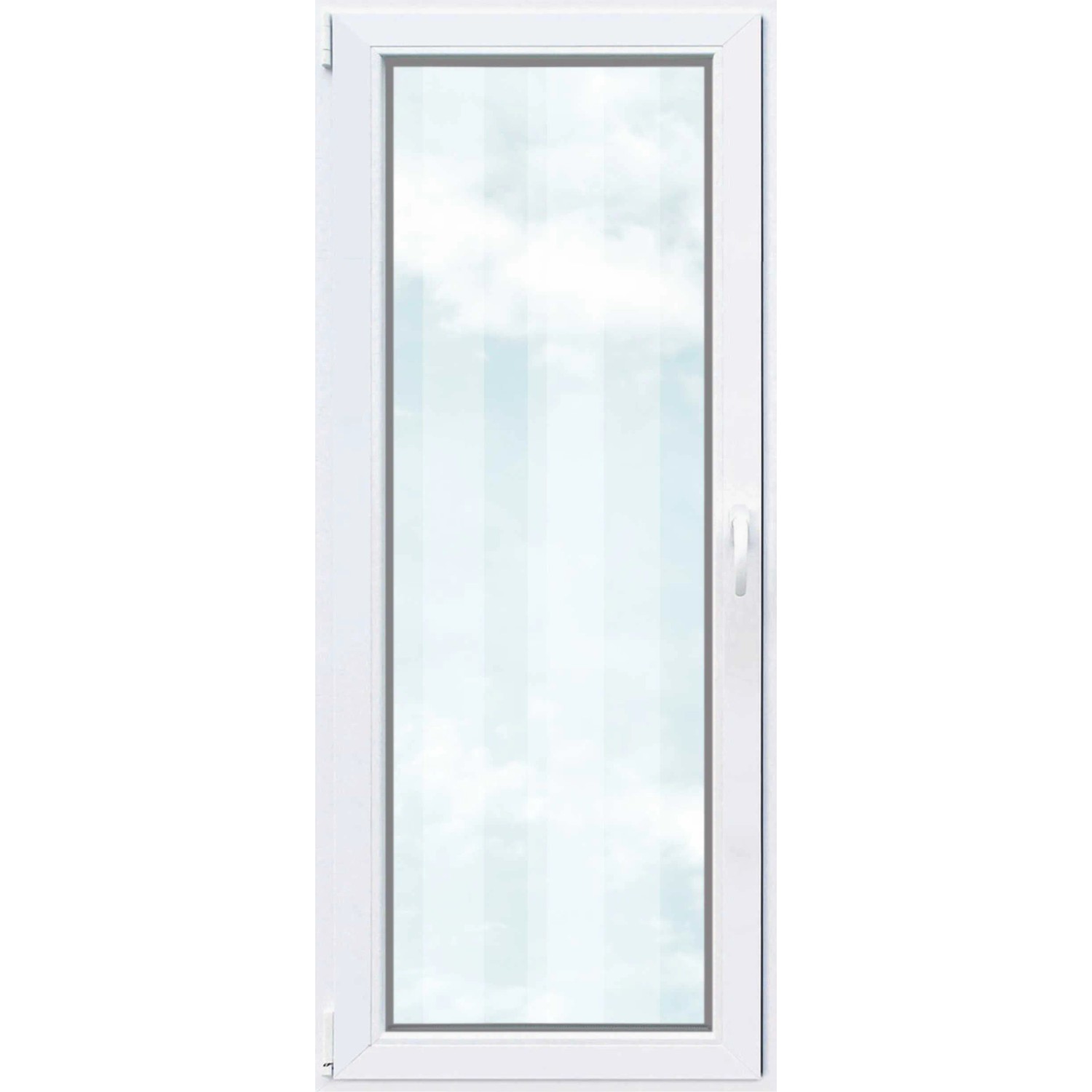E-shop Plastové balkónové dvere dvojsklo 4-komorové biele, 80 x 210 cm, ľavé
