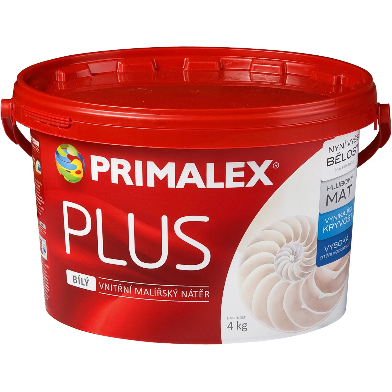 E-shop PRIMALEX Vnútorný maliarsky náter Plus biely 4 kg
