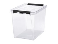 SmartStore Skladovací box Classic s vekom, transparentný, 30 x 40 x 32 cm, 25 l