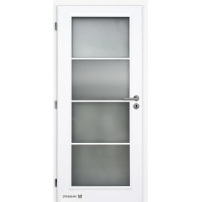 Doornite Interiérové dvere Dakota sklo 4/4, biela, 80 L