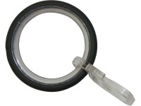 Gardinia Záclonové krúžky Elba s klznou vložkou kamenný sivý odtieň 12 x 3 cm