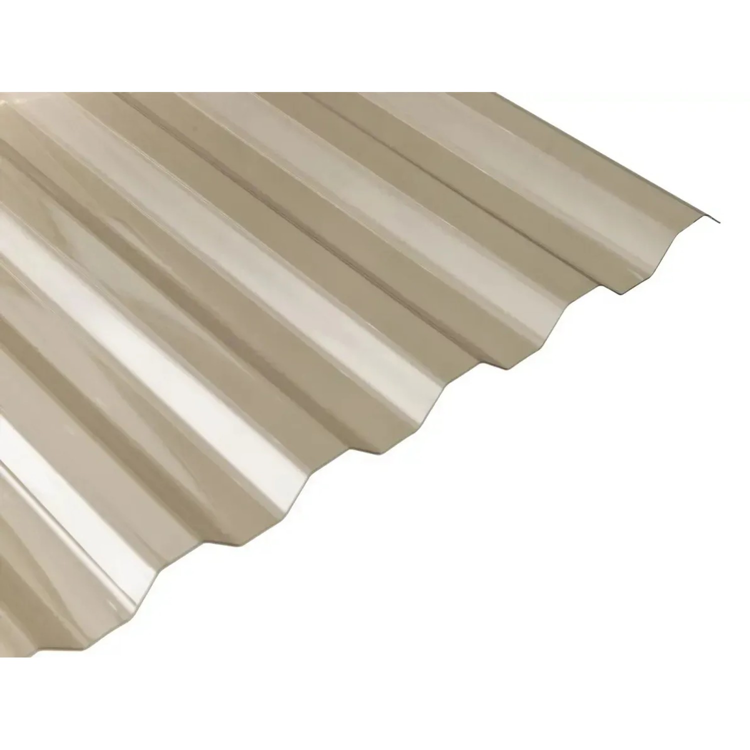 E-shop Gutta Vlnitá doska Guttagliss PVC trapéz, 0,8 mm, 70/18, bronz, 200 x 90 cm