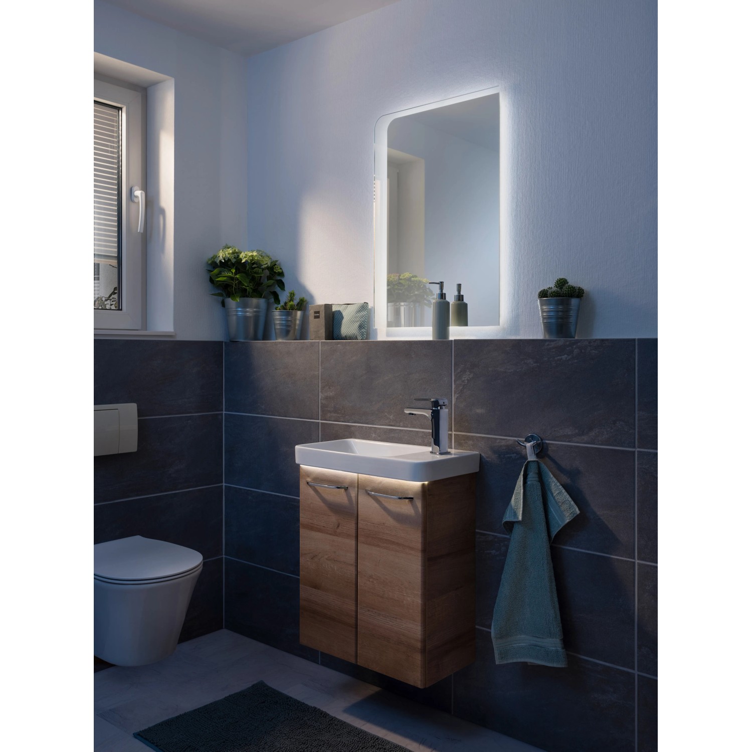 E-shop Fackelmann LED osvetlenie Contura Light pod umývadlo MILANO 555 x 155 x 300 mm