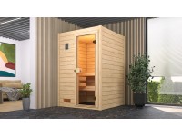 Weka Sauna z masívneho dreva 38 mm Valida 1 so sklenenými dverami