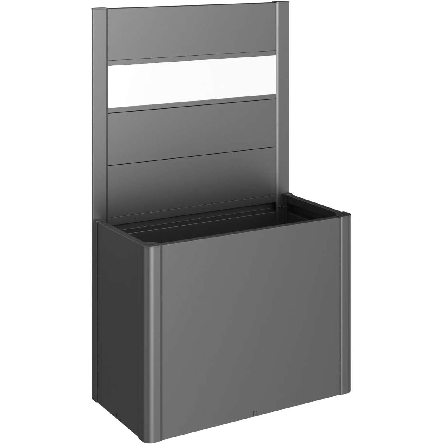E-shop Biohort Zástena pre záhony vyvýš./Belvedere so sklom pre str. 1 m tm.sivá
