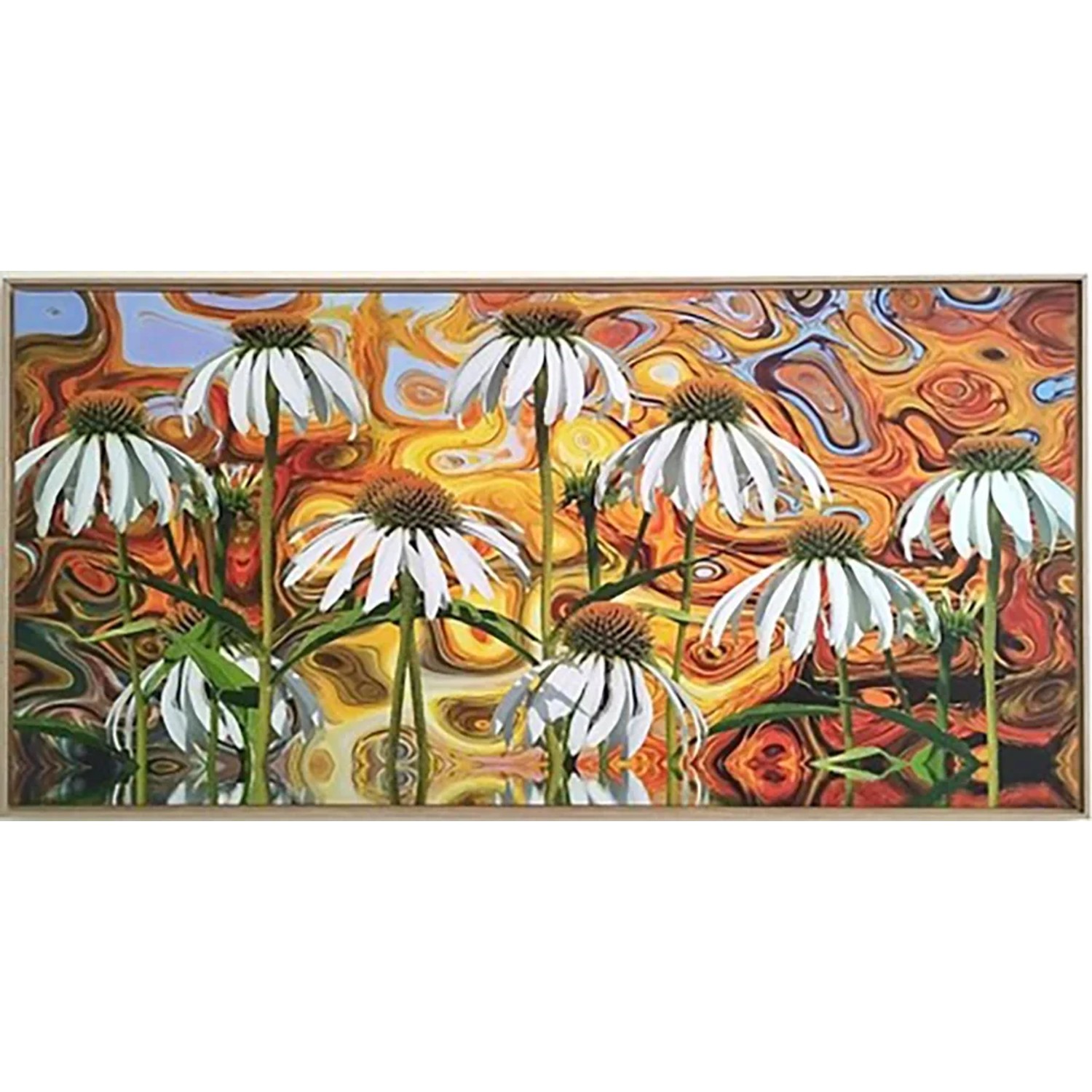 E-shop Bondecor Obraz, MDF rám, SHADOW Margaréty 51 x 102 cm