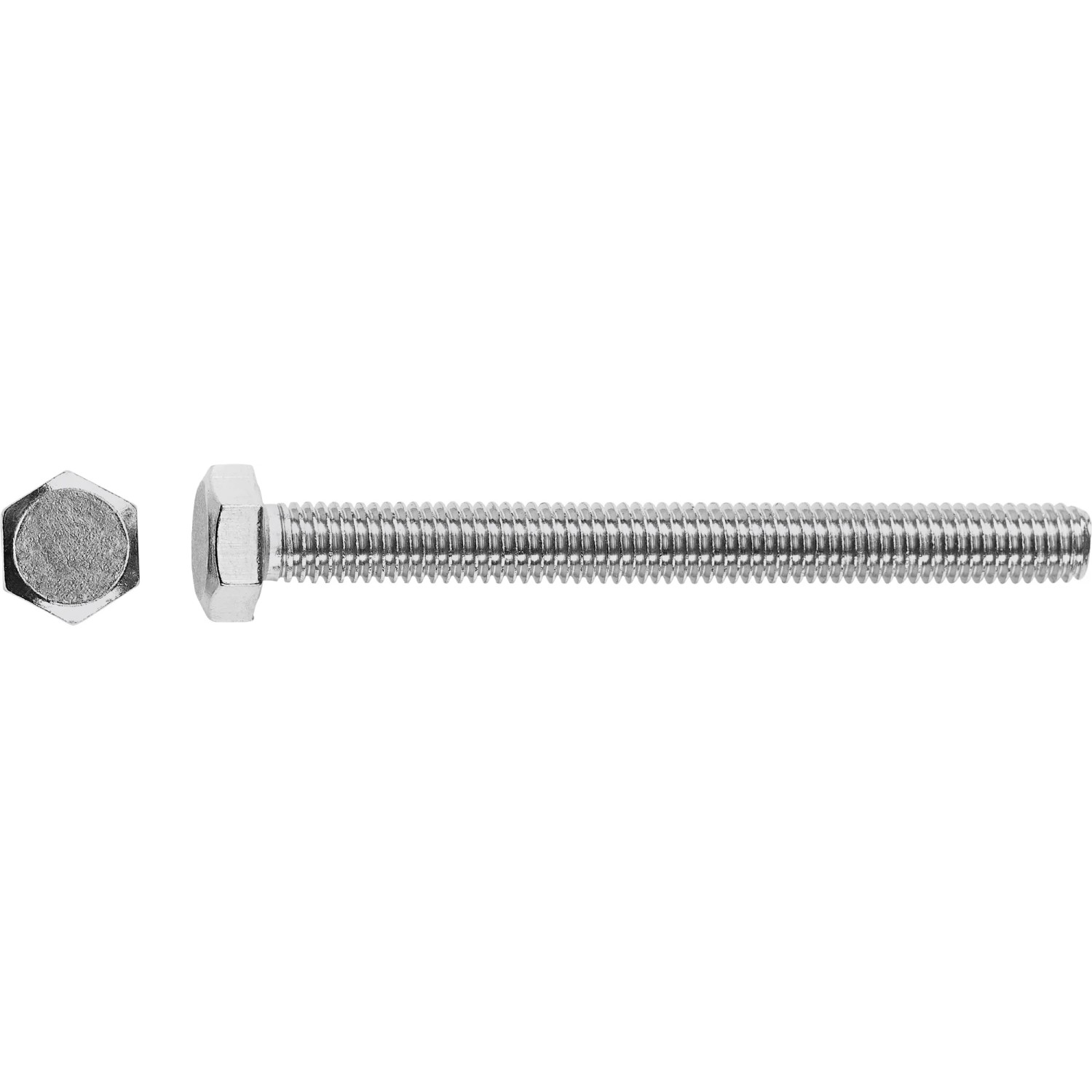 E-shop Vrátová skrutka M8 x 50 mm plný závit bielo pozinkovaný, 50 ks