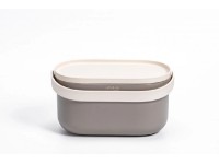 Plastia Nádoba na bioodpad s rámčekom a sáčkami, taupe + slonová kosť, 4 l