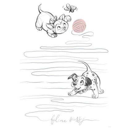 Komar Plagát Disney Animals Dogs and Cats Playground 30 x 40 cm