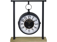 Koopman Stolové hodiny v antickom štýle OLD TOWN LONDON čierna 27 x 10 x 32 cm
