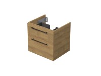 INTEDOOR Kúpeľ.skriňa pod dosku BEE, úchyt čierny, 2zás., š. 60 cm, dub Hickory