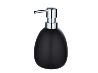Wenko Dávkovač mydla Polaris 0,39 l keramika 9,5 x 16 x 9 cm čierny