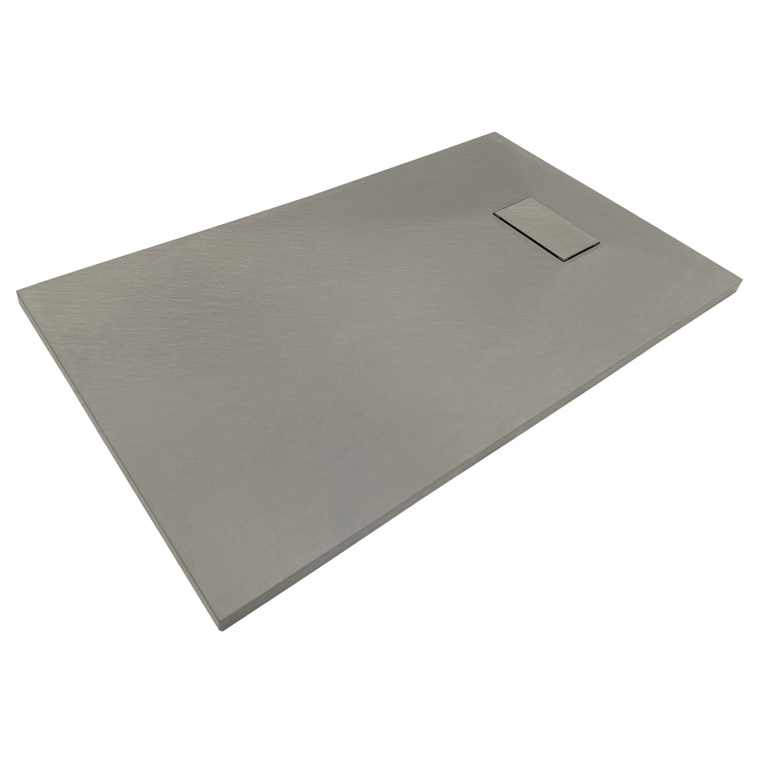 E-shop Sanotechnik Rezateľná sprchová vanička SMC sivá 90 x 90 x 2,6 cm