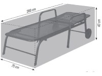 acamp Ochranný obal pre skladacie alebo 3nohé lehátko 40 x 200 x 75 cm