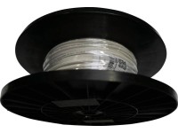 Silový kábel H03VVH2-F 2x0,75 mm, biela (cievka) - metráž