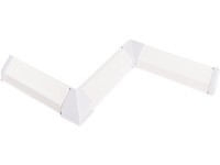 Kaindl Súprava rohov a koncoviek pre lišty k pracovnej doske 0117 biela