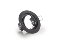 Trio Vstavané svietidlo Jura 1 x GU10, čierna matná pr. 80 mm