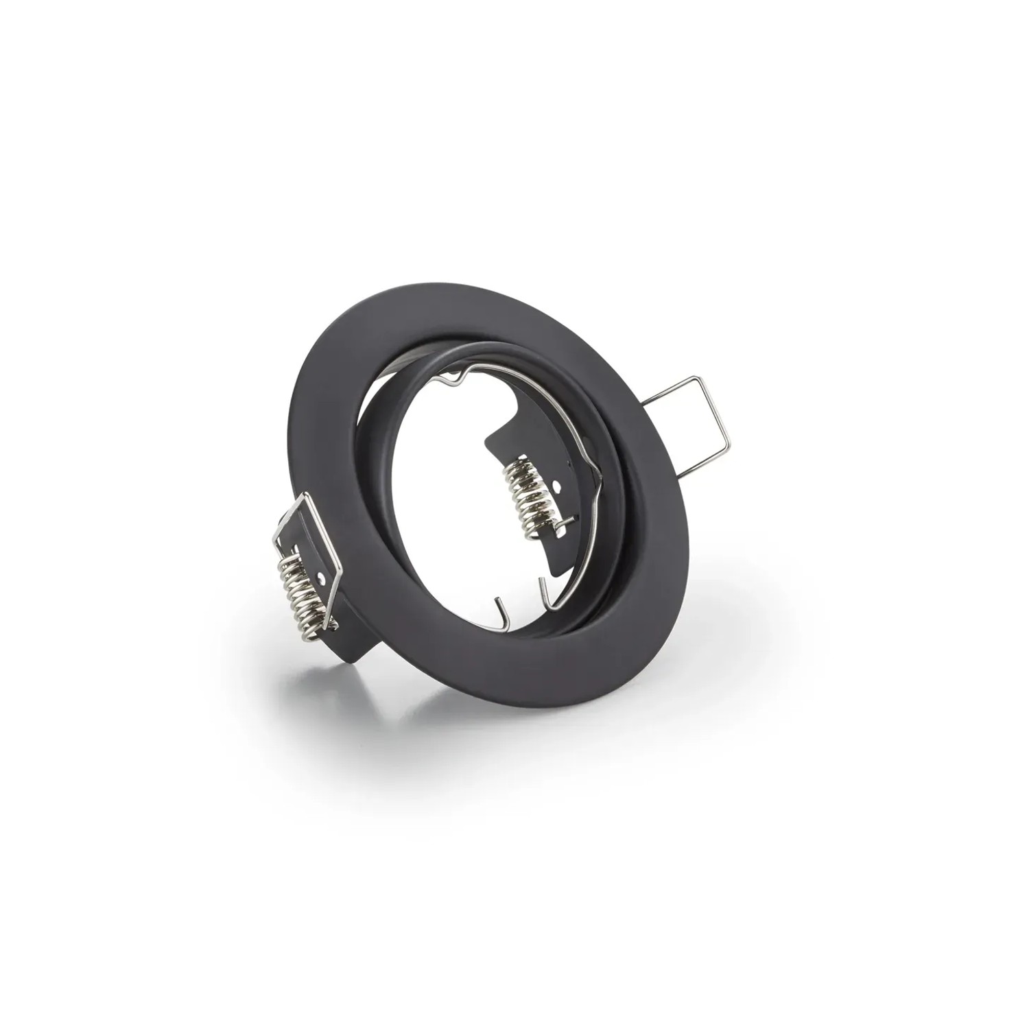 E-shop Trio Vstavané svietidlo Jura 1 x GU10, čierna matná pr. 80 mm