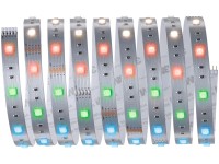 Paulmann MaxLED 250 pásik RGBW 3000K, IP20, 17W 24V, strieborný plast, 2,5 m