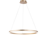 Paul Neuhaus Závesné LED svietidlo Titus, 52W, 6600lm, mat.mosadz, pr. 80x120 cm