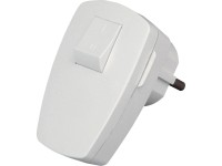 Kopp Uhlová zástrčka SchuKo s vypínačom 230 V biela IP20