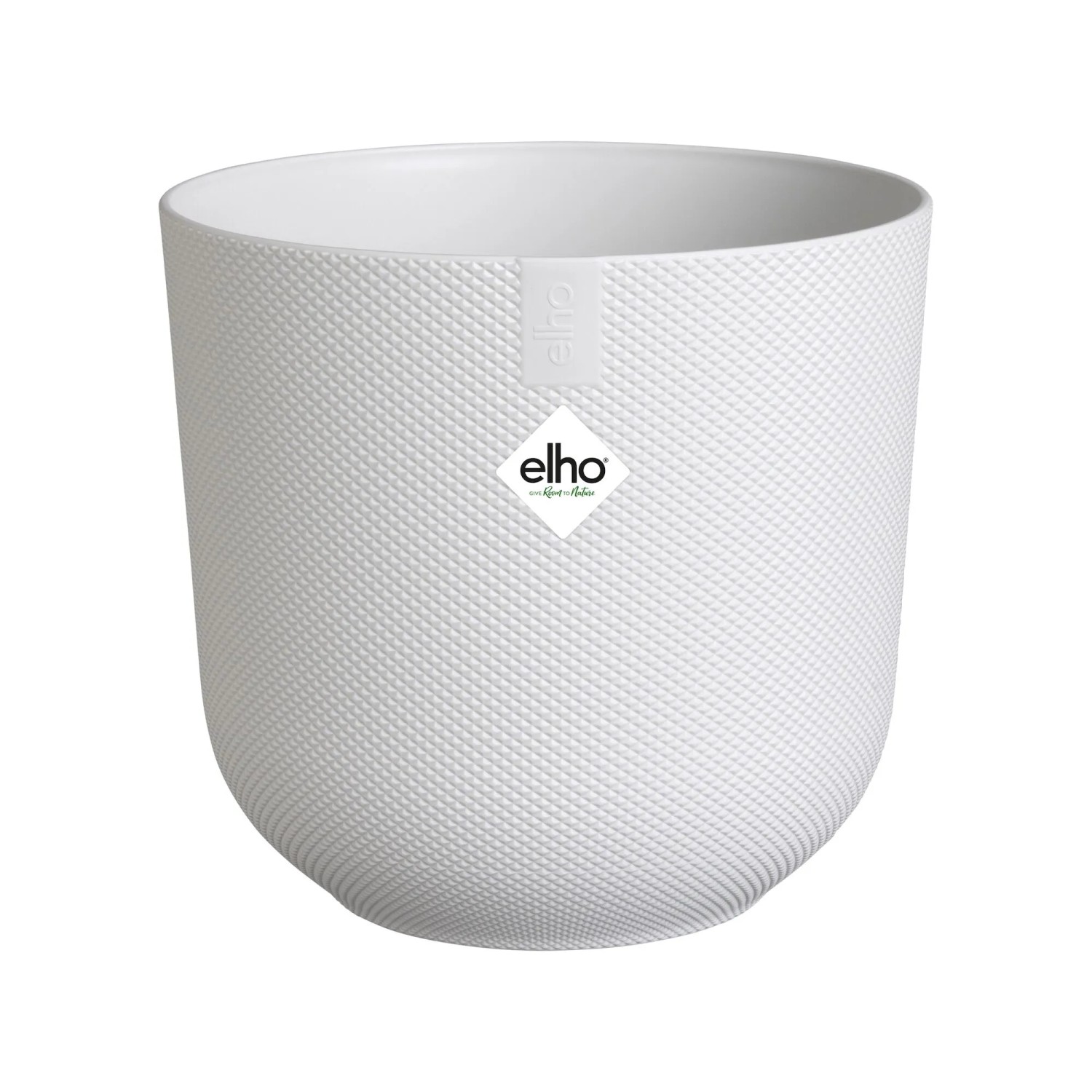 E-shop elho Kvetináč Jazz Round hodvábne lesklá biela pr. 23 x 21 cm