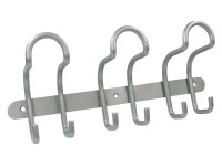Háčiková lišta kov vzdialenosť otvorov 2 x 130 mm hliník