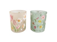 Boltze Svietnik Tulip rôzne druhy 8,3 x 7 x 7 cm, 1 ks