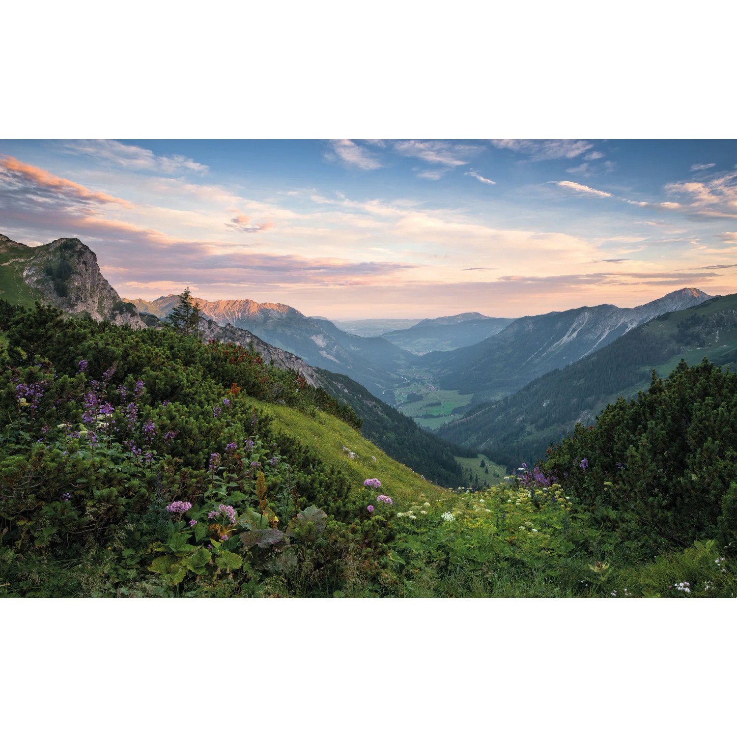 E-shop Komar Vliesová fototapeta Naturpark Allgäuer Hochalpen 450 x 280 cm