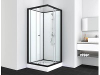 Sanotechnik Kompletný sprchovací kút Uni PS15B, štvorec, 90 x 90 x 204 cm
