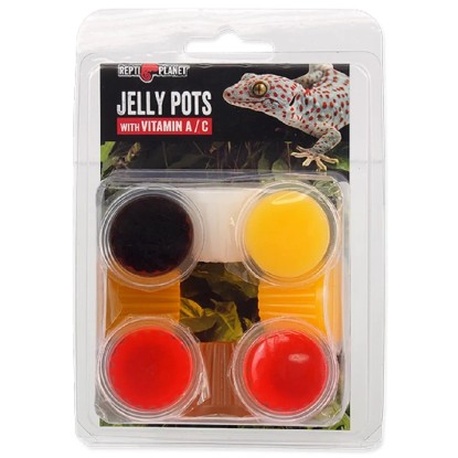 Repti Planet Doplnkové krmivo pre plazy a bezstavovce Jelly Pots Mixed, 8 ks