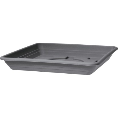 Scheurich Miska pod kvetináč Lara 327/25 Metallic Grey 25 x 25 x 4 cm