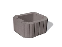 Semmelrock Svahová tvárnica Miniflor sivá 14 x 26 x 29,5 cm