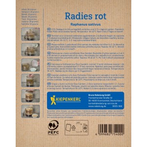 KIEPENKERL BIO Reďkovka červená (Raphanus sativus) na klíčenie 30 g