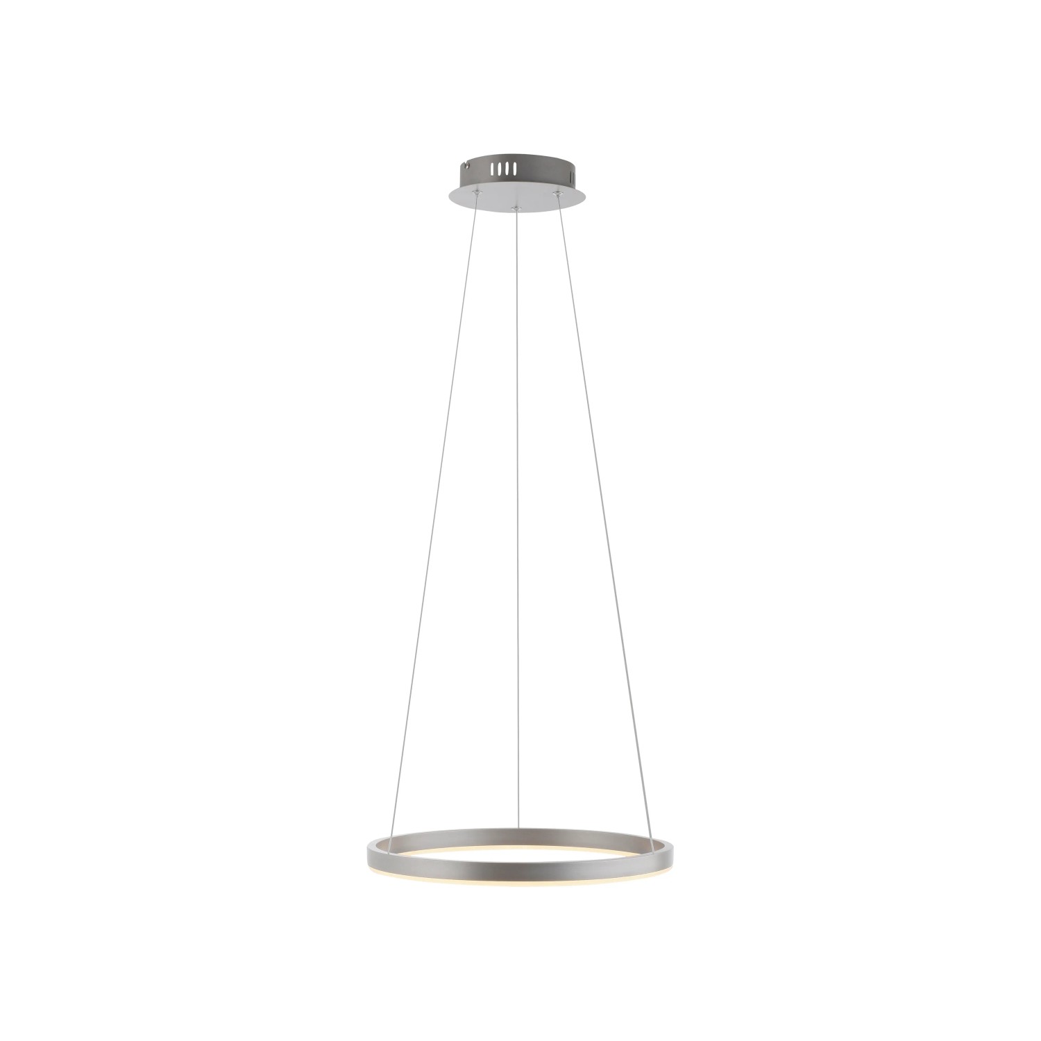 E-shop Just Light Závesné LED svietidlo Ritus, 20W, 2650lm, hliníková, pr. 39,3 cm