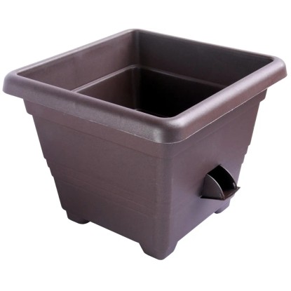 Plastia Samozavlažovací kvetináč Bergamot čokoláda 40 x 40 cm