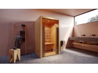 Weka Infračervená kabína Hamina 1 sklenená čelná časť prírodná 1 095 x 1 035 cm