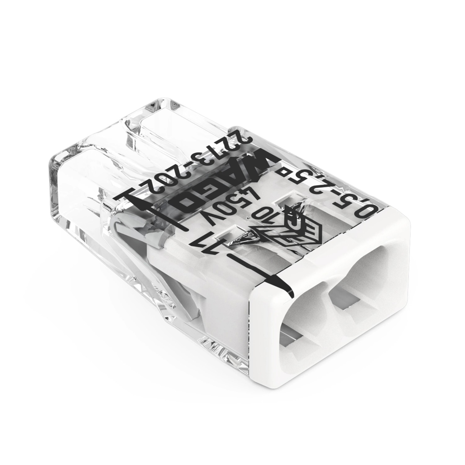 E-shop WAGO Inštalačná svorka 2273 PUSH WIRE 2 plné vodiče, max. 2,5 mm2, 100 ks
