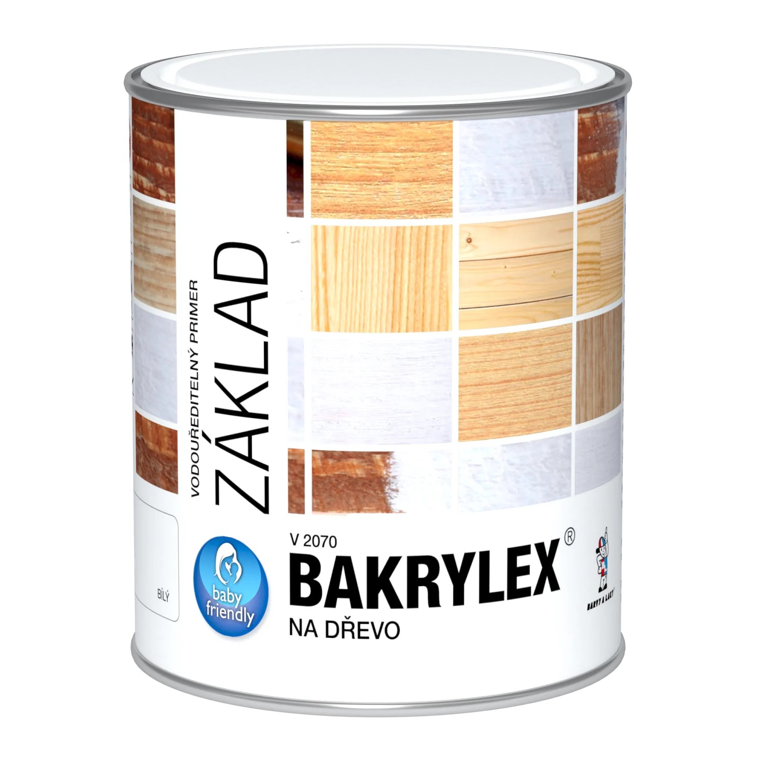 E-shop BAKRYLEX Základná farba na drevo V2070 Univerzál Primer biela 800 g