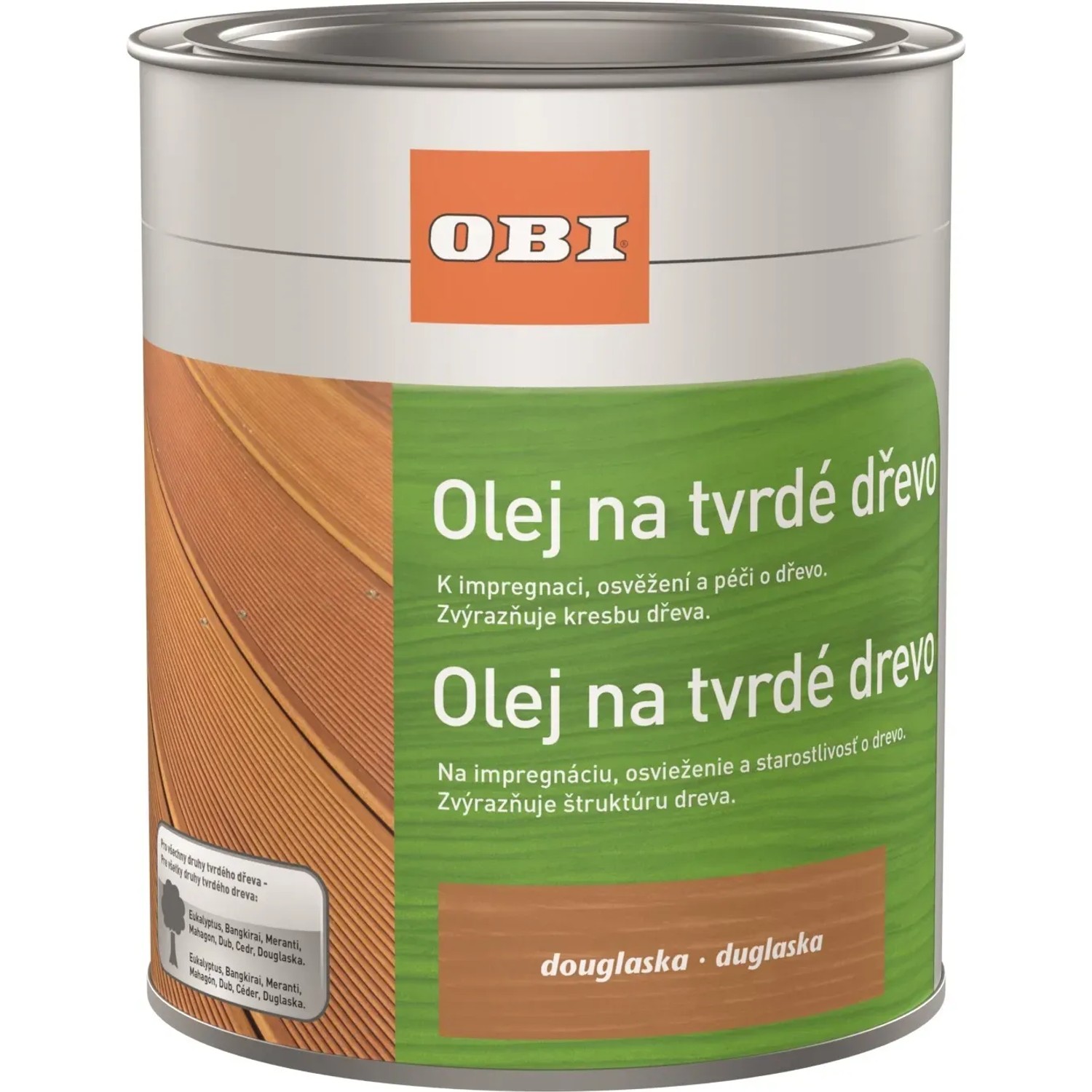 E-shop OBI Olej na tvrdé drevo, douglaska, l 750 ml