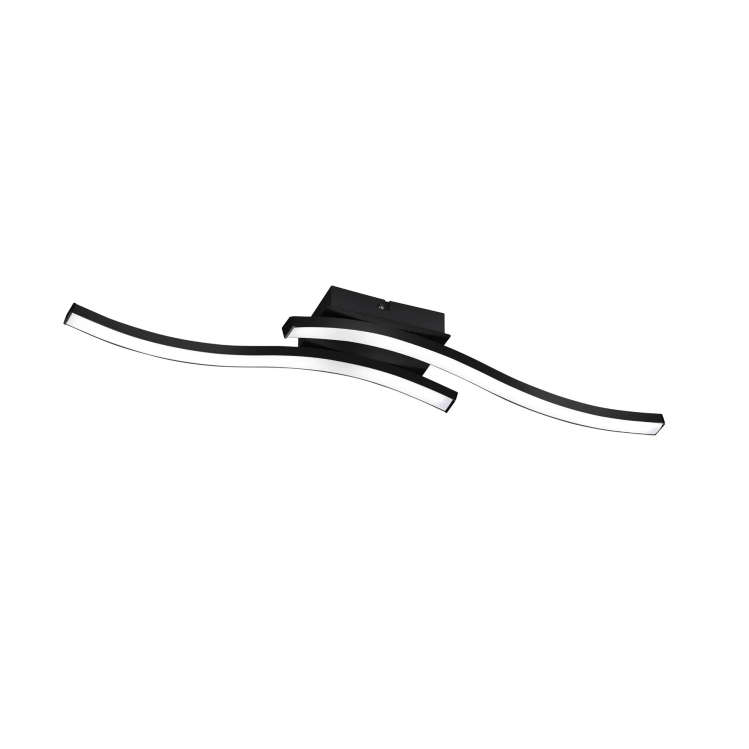 E-shop REALITY Stropné svietidlo ROUTE čierne 2x SMD LED 5W 500lm 3000K 7 x 56 x 9 cm