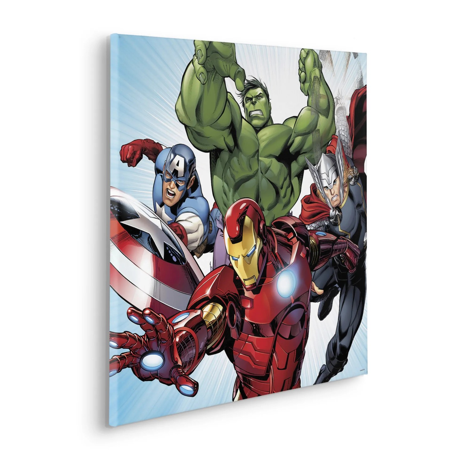E-shop Komar Nástenný obraz na ráme Marvel Avengers Teampower 60 x 60 cm