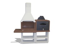 Sarom Záhradný grilovací krb Portofino, 194 x 64 x 229 cm