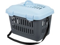 Trixie Prepravný box Midi-Capri XS: 44 cm x 33 cm x 32 cm tmavosivá/svetlosivá