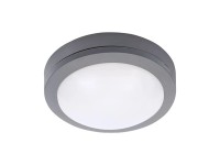 SOLIGHT LED vonkajšie svietidlo Siena sivé, 13 W, pr. 17 cm