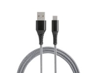 Nabíjací kábel DC-082C-1.5 OPP, USB-A/USB-C, čierna, 1,5 m